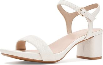 Naturalizer Izzy Womens Sandals Warm White Leather : 8.5 W (C)