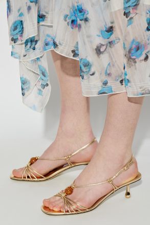 Jimmy Choo London Heeled Sandals Lova, Womens, Gold