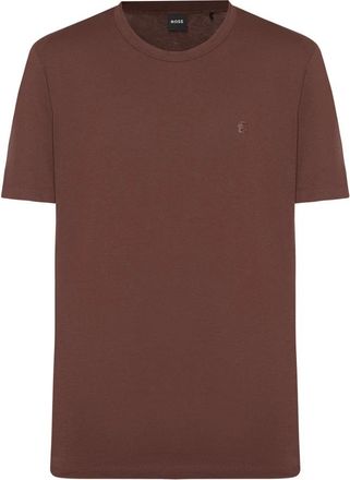 HUGO BOSS Lichtbruin Katoenen T-shirt C-Thompson - Heren - T-shirts - Bruin - 3XL - Katoen - Tops