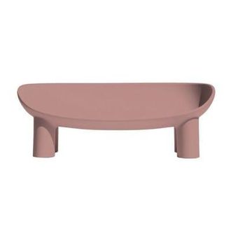 DRIADE 2-seater outdoor sofa Roly Poly - Pink - Polythene - Designer Faye Toogood