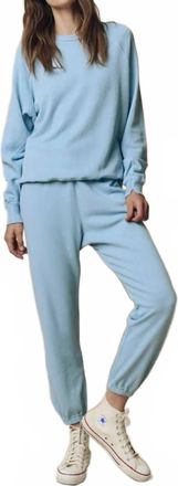The Great. Stadium Tapered Sweatpants In Vista Blue