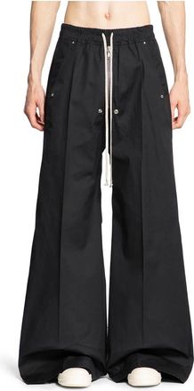 Rick Owens Wide Bela Pants - Heren - Wijde Broeken - Zwart - L - Katoen - Broeken