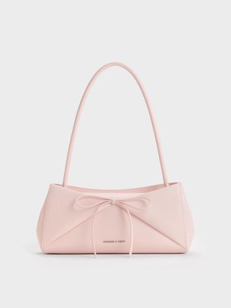 Charles & Keith Hazel Bow Panelled Shoulder Bag