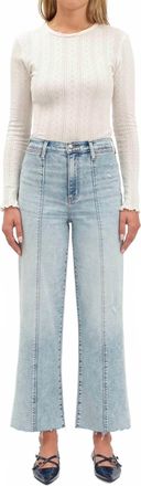 Daze Pleaser High Rise Wide Ankle Jeans In Cupid