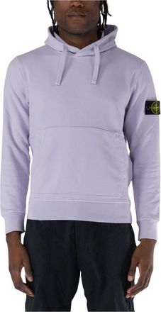 Stone Island Heren, Sweatshirts & Hoodies, Paars, Maat: XS Katoen
