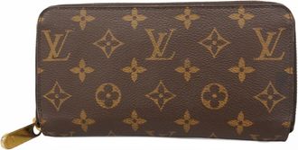 Louis Vuitton Brown Fuchsia Long Wallet (Bi-Fold) (Pre-Owned)