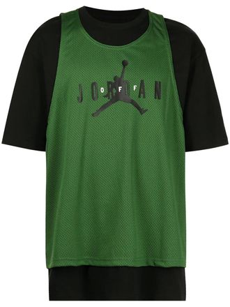 Nike Jordan logo-print layered T-shirt - Green