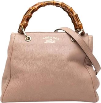 Gucci Pre-owned Handbag - Dames - Vintage Handtas - Roze - ONE Size - Leer - Vintage