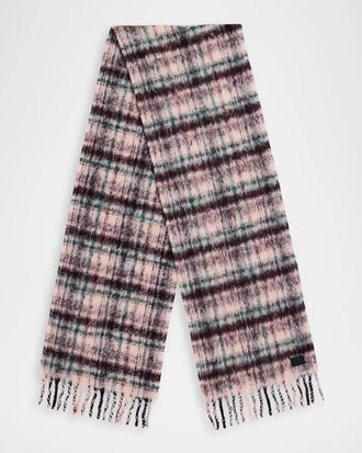 Rag & Bone Tyler Brushed Knit Plaid Scarf