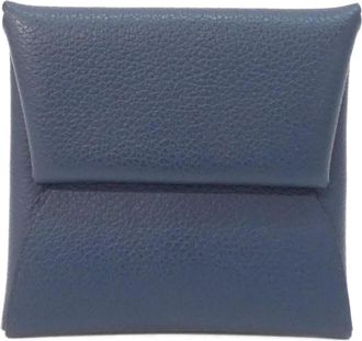 Herm&egrave;s Blue Coin Purse/Coin Case (Pre-Owned)