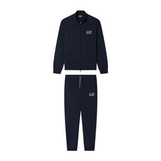 Emporio Armani Pure cotton trainingspak - Heren - Trainingspakken - Blauw - XS - Katoen - Fitness