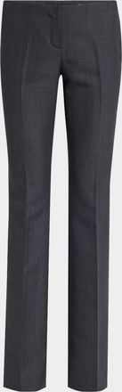 Alexander McQueen Low-Rise Check Bootcut Trousers