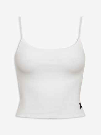 Rhude WomenS White Sheer Rib Knit Tank Top, Size M