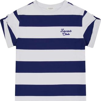 Laneus T-shirt a righe - Blu