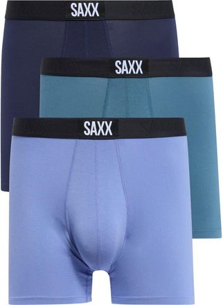 Saxx Assorted 3-Pack Vibe Super Soft Slim Fit Boxer Briefs in Faded Blue/indigo/martime Blue at Nordstrom Rack, Size Xx-Large
