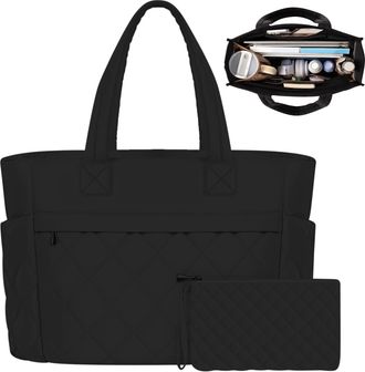 Generic Work Tote Bags for Women - Compartmented Professional Shoulder Computer Bags,Large Capacity Case Purse for Travel Commute Daily Home School Workplace 