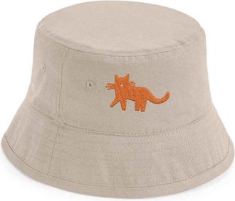Generic Adults Cat Bucket Hat (as8, Alpha, s, l, Sand)