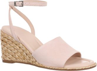 Nordstrom Arlene Ankle Strap Wedge Sandal in Beige Rose at Nordstrom, Size 6.5
