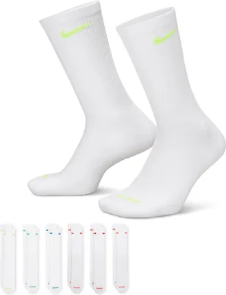 Nike Mens Everyday Plus Cushioned Training Crew Socks (6 Pairs) in Multicolor | SX6897-968