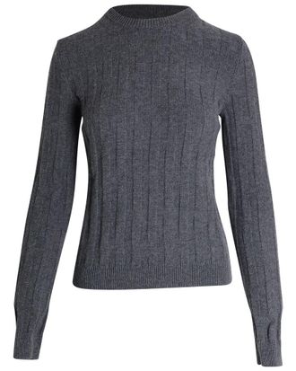 Herm&egrave;s Crewneck Rib Knit Sweater, Size Eu, 36 (Authentic Pre-Loved)