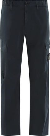 Stone Island Cargo Broek - Heren - Straight fit broeken - Blauw - W32 - Katoen - Broeken