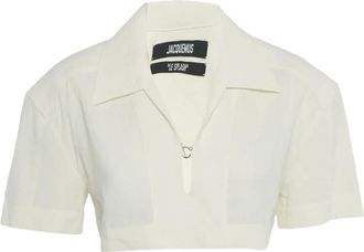 Jacquemus Top con maniche corte - Toni neutri