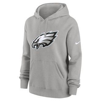Nike Philadelphia Eagles Club Nike Womens NFL Pullover Hoodie in Grey | 00Z506G86-LT3