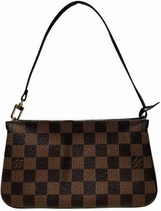 Louis Vuitton Pre-owned Navona Damier Handtas - Dames - Vintage Handtas - Bruin - ONE Size - Vintage