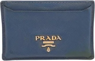 Prada Pre-owned Wallets, female, Blue, Size: ONE SIZE Pre-owned Vintage Leather Wallet