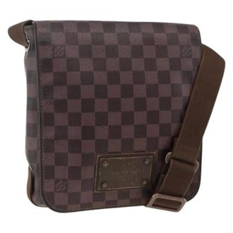 Louis Vuitton Pre-owned Cross Body Bags, female, Brown, Size: ONE SIZE Pre-owned Vintage Damier Ebene Shoulder Bag