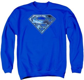 Gildan Superman On Ice Shield Adult Crewneck Sweatshirt
