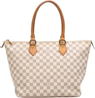 Louis Vuitton Pre-owned Tote Bags, female, White, Size: ONE SIZE Pre-owned Saleya MM