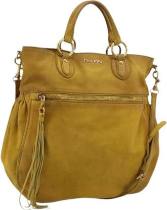 Miu Miu Borsa a mano Pre-owned - - Pre-owned - Donna - Giallo - ONE SIZE
