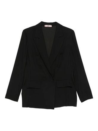 Carla G. Blazer met dubbele rij knopen - Zwart