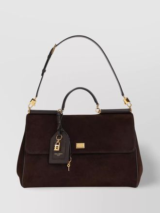 Dolce & Gabbana sicily soft suede shoulder bag