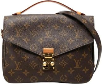 Louis Vuitton Pre-owned Pochette Metis - Dames - Vintage Schoudertas - Bruin - ONE Size - Leer - Vintage