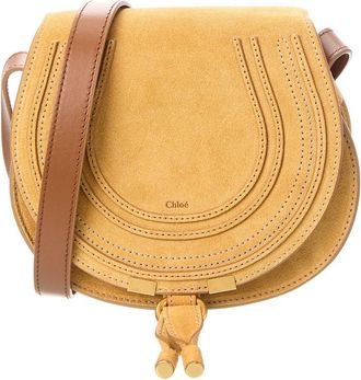 Chloé Marcie Small Suede Saddle Bag