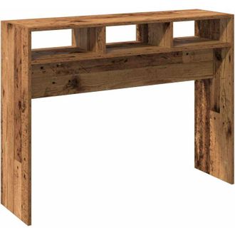 vidaXL Vidaxl - Mesa consola madera contrachapada envejecida 105x30x80 cm