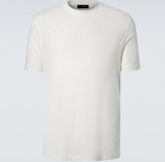 Thom Sweeney T-shirt in misto lino