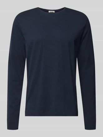 Drykorn Regular Fit Longsleeve aus reiner Baumwolle Modell Kendrick in Marine, Gr&ouml;&szlig;e XXL