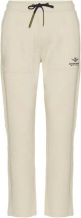 Aeronautica Trainingsbroeken - Dames - Sweatpants - Wit - S - Polyester - Broeken