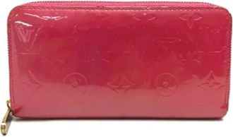 Louis Vuitton Tweedehands leren portemonnees - Dames - Vintage Accessoires - Roze - ONE Size - Vintage