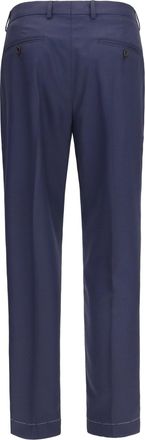 Brunello Cucinelli Mens Tailored Virgin Wool Pants C011 Fleece Ovis Aries Trousers