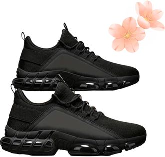 Generic Drifzly Running Shoes, Lightweight Breathable Low-Top Running Shoes, Comfortable Casual Anti-Slip Orthopedic Durable Sneakers (Black,11.5)