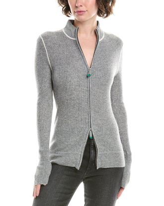 No Name Noname Zip Cashmere Cardigan