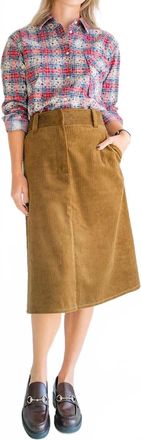 Susanne Bommer Corduroy Midi Skirt