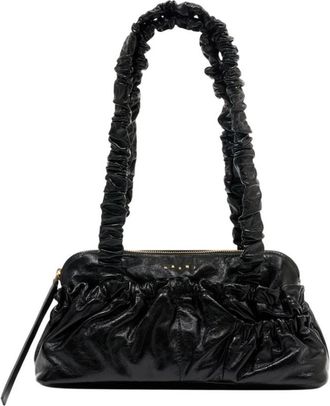 Marni Schoudertas - Dames - Schoudertassen - Zwart - ONE Size - Leer - Tassen