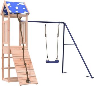 vidaXL Parque Infantil De Exterior Madera Maciza De Abeto Douglas Vidaxl