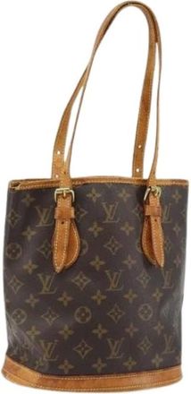 Louis Vuitton Pre-owned Bucket Bags, female, Brown, Size: ONE SIZE Pre-owned Bucket Bag