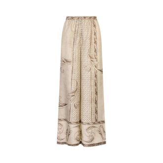 Max Mara Wide Trousers, female, Brown, Size: 2XS Rive Trousers